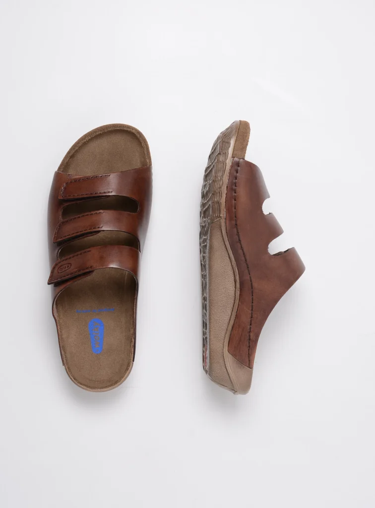 wolky extra wide 00532 nomad 50430 cognac oiled leather top